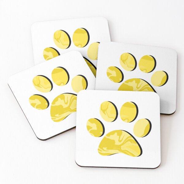 Item preview, Yellow Marble Paw Print designed and sold by ViviTV.