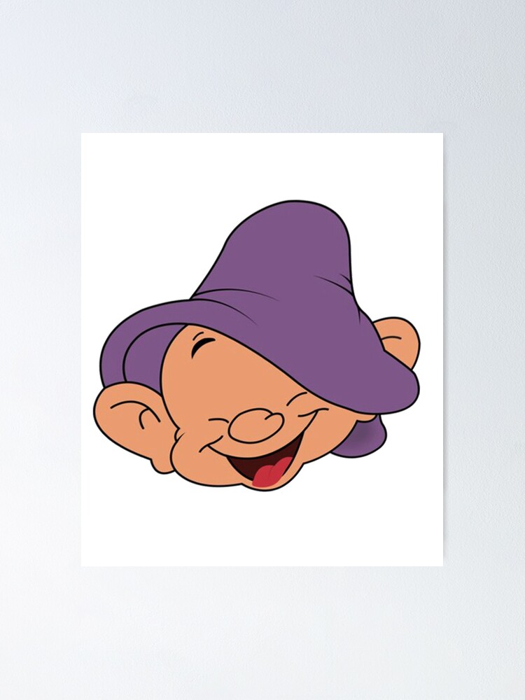 Dopey Funny Face Poster For Sale By Ambercoleman42 Redbubble 