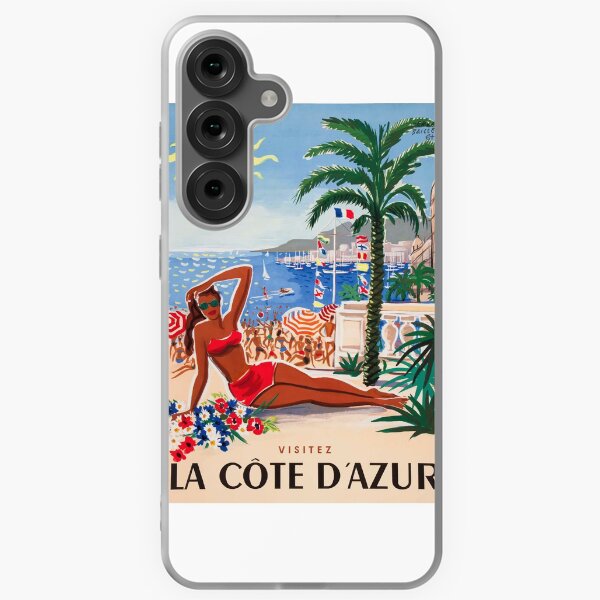 Item preview, 1955 France Visit La Cote D'Azur Travel Poster designed and sold by retrographics.