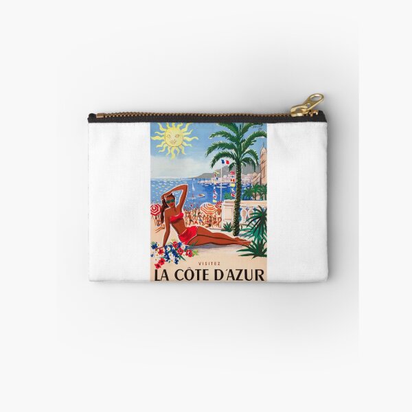 Item preview, 1955 France Visit La Cote D'Azur Travel Poster designed and sold by retrographics.