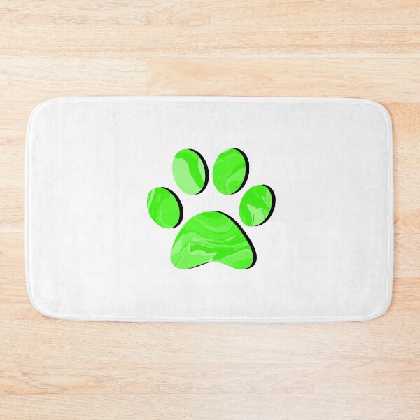 Item preview, Green Marble Paw Print designed and sold by ViviTV.