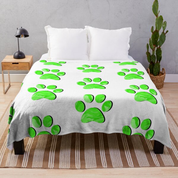 Item preview, Green Marble Paw Print designed and sold by ViviTV.