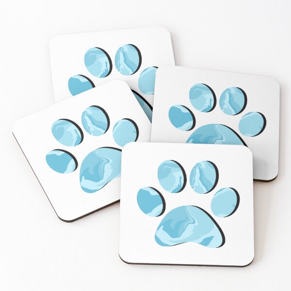Item preview, Blue Marble Paw Print designed and sold by ViviTV.