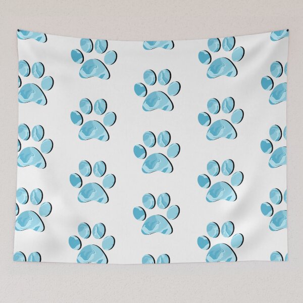 Item preview, Blue Marble Paw Print designed and sold by ViviTV.