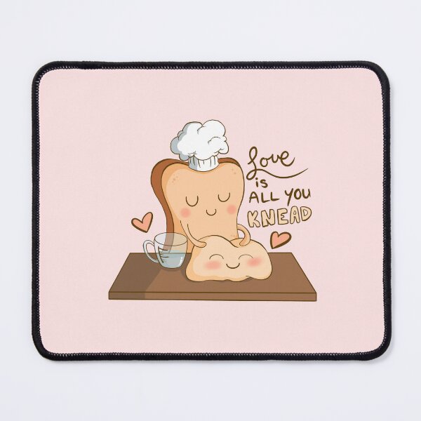 Item preview, Love Is All You KNEAD - Food Pun designed and sold by Honey Blossom.