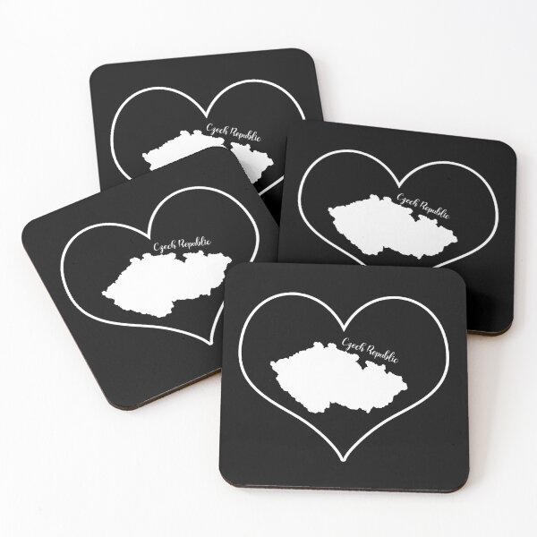 Item preview, Black heart map Czech Republic designed and sold by Astralia.