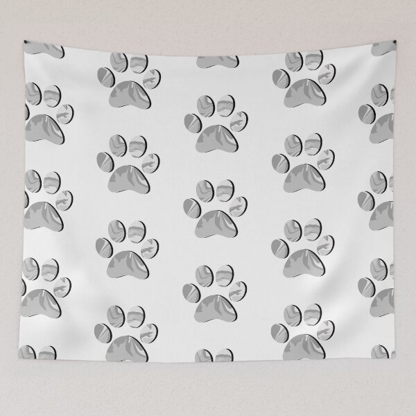 Item preview, Gray Marble Paw Print designed and sold by ViviTV.