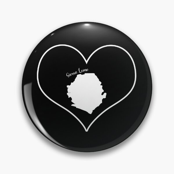 Item preview, Black Heart Map Sierra Leone designed and sold by Astralia.