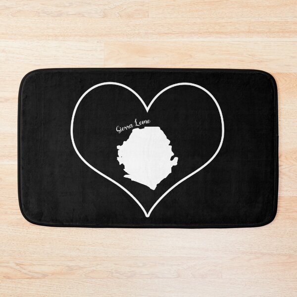 Item preview, Black Heart Map Sierra Leone designed and sold by Astralia.