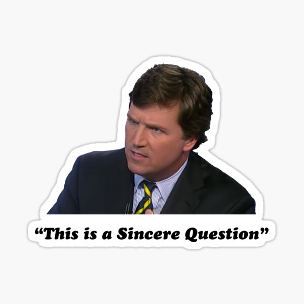 Tucker Carlson #16 Sticker