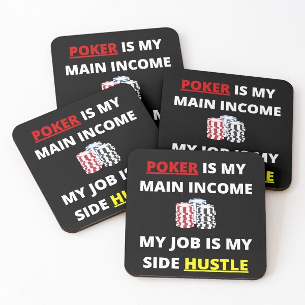 Item preview, Poker is my main source of income, job is my side hustle designed and sold by MotivationDNA.