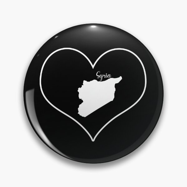 Item preview, Black heart map Syria designed and sold by Astralia.