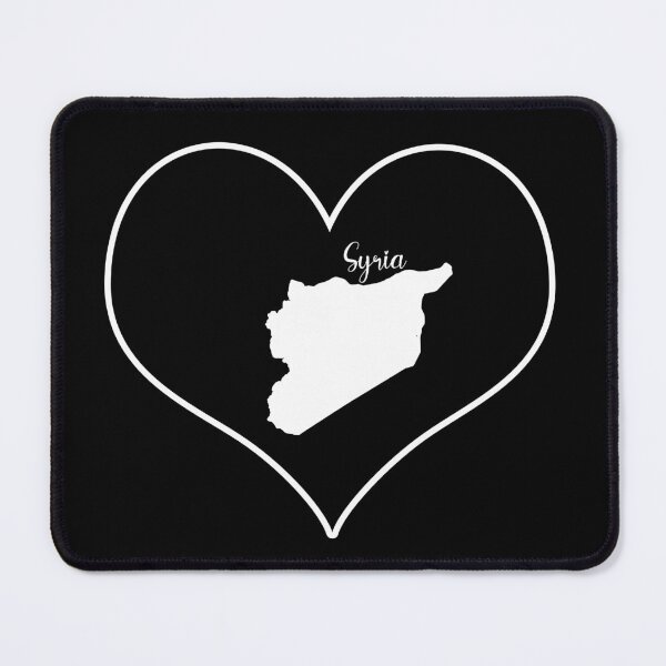 Item preview, Black heart map Syria designed and sold by Astralia.