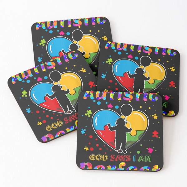 Item preview, Autism Society Says I_m Autistic God Says I_m Perfect Kids  designed and sold by Evangeline11.