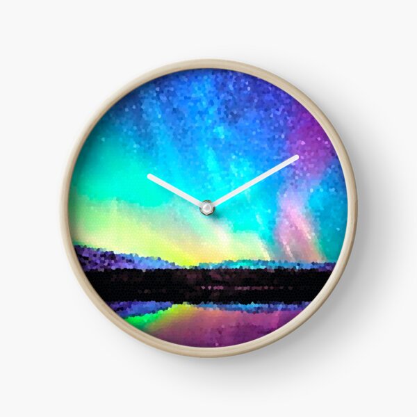 Fractal Scapes - Northern Lights Clock