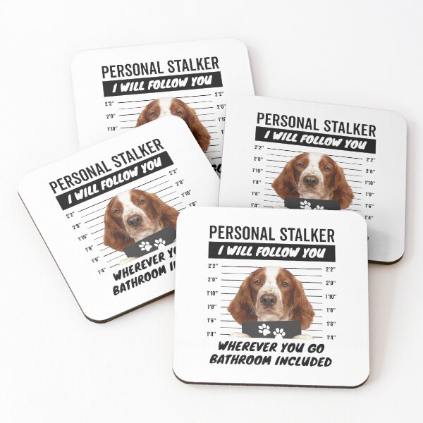 Item preview, Personal Stalker Dog – Welsh Springer Spaniel designed and sold by More Cute Dogs.