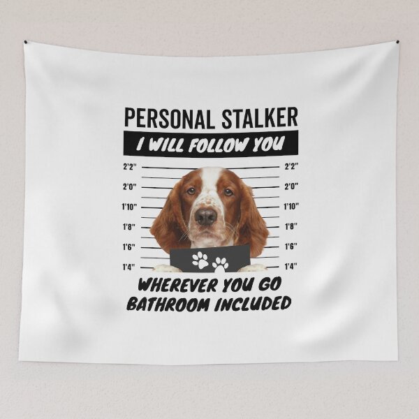 Item preview, Personal Stalker Dog – Welsh Springer Spaniel designed and sold by More Cute Dogs.