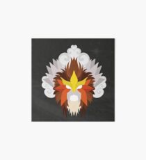 ¡Entei Black Fire Background! Art Board