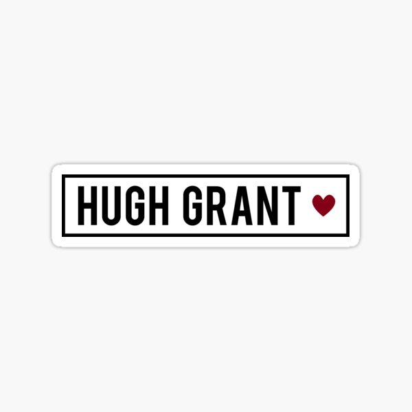 Hugh Grant Sticker