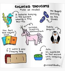 Calming Thoughts Poster