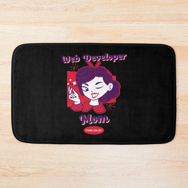 Item preview, Web Developer Mom. Strong Code 24/7 - Web Development Female Coder designed and sold by Shirtlify.