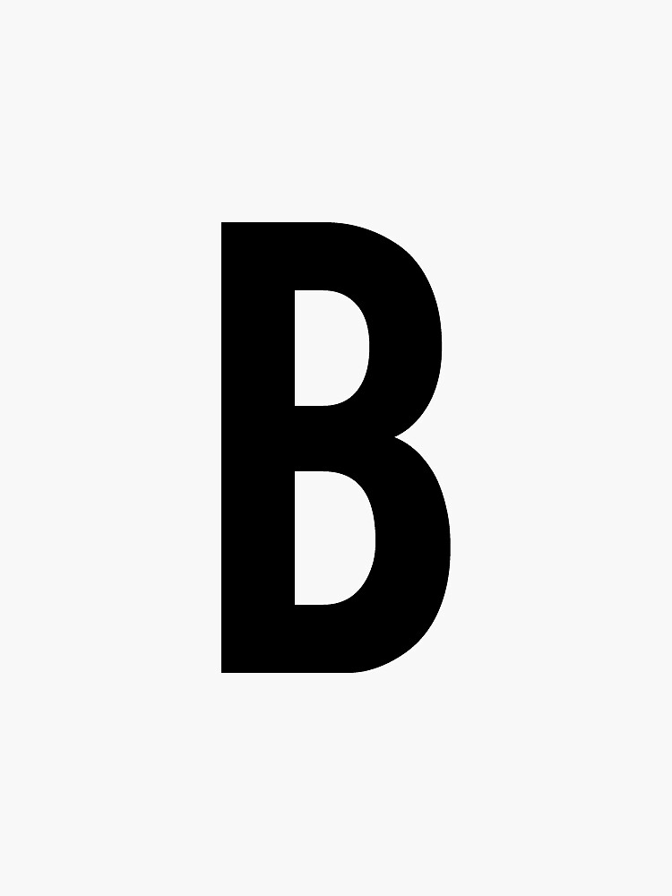 "B" Sticker For Sale By Gracehertlein | Redbubble