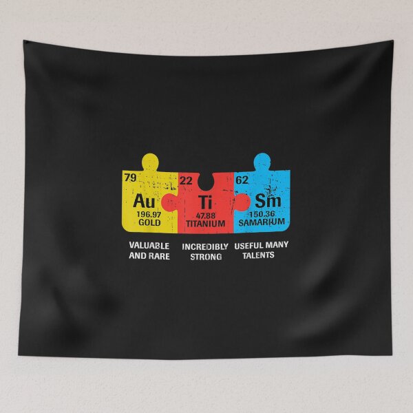 Item preview, Autism Elements Periodic Table Awareness ASD Men Women designed and sold by wolagaereli277.