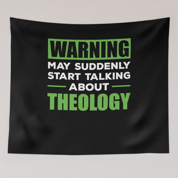 Item preview, Warning May Suddenly Start Talking About Theology Shirt, Theology Gift, Theology Professor Gift, Theologian Shirt, Pastor Shirt, Priest Tee designed and sold by aymob.