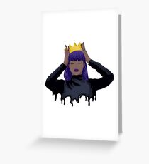 Purple Queen Greeting Card