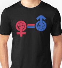 The Future Is Equal Red and Blue Unisex T-Shirt