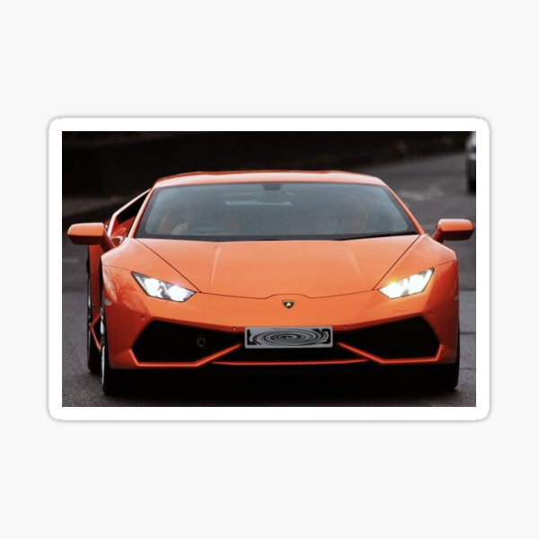 Orange Lamborghini Stickers for Sale | Redbubble