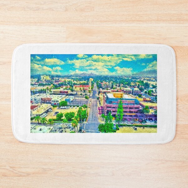 Item preview, Lemon Street in downtown Riverside, California - digital painting designed and sold by NickoPrints.