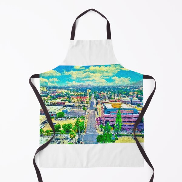 Item preview, Lemon Street in downtown Riverside, California - digital painting designed and sold by NickoPrints.