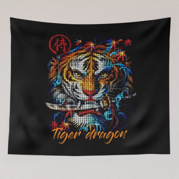 Item preview, Tiger dragon illustration premium design  designed and sold by truemoneyman.