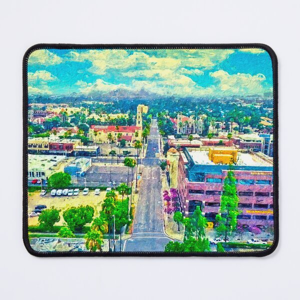 Item preview, Lemon Street in downtown Riverside, California - digital painting designed and sold by NickoPrints.