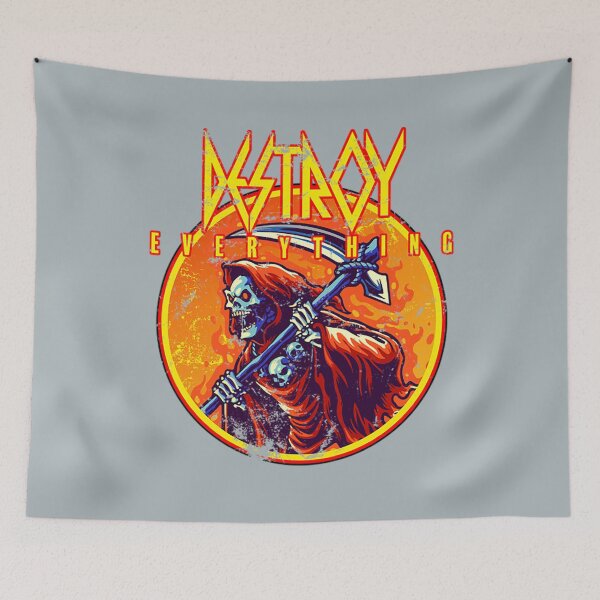Item preview, Music Destroy everything - 80s metal designed and sold by HarrisonBarlow.