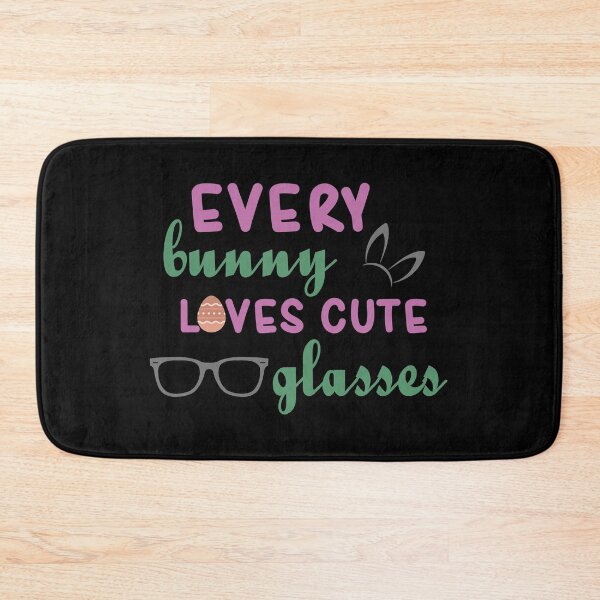 Item preview, EVERY BUNNY LOVES CUTE GLASS designed and sold by Kalit Designs.