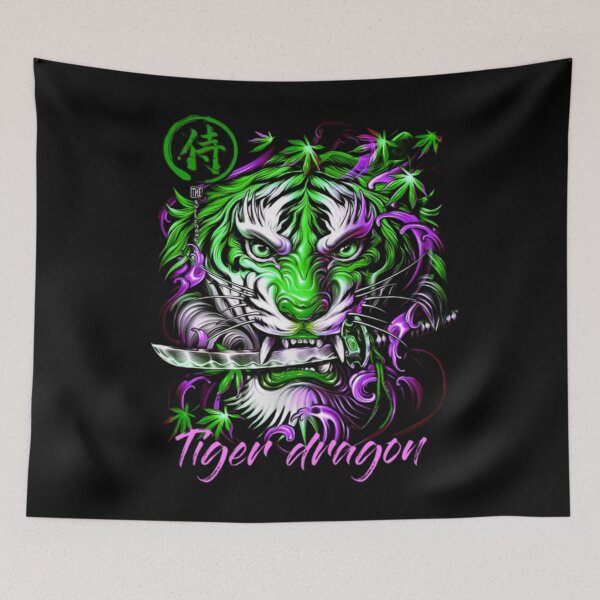 Item preview, Tiger dragon 2 illustration premium design  designed and sold by truemoneyman.