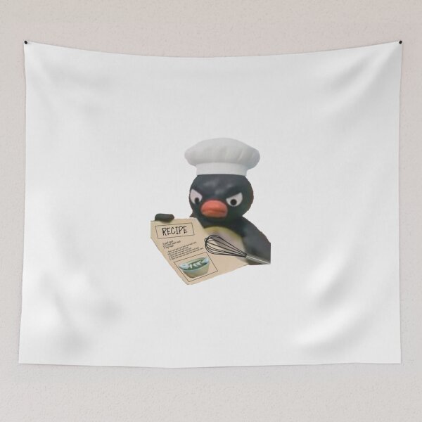 Item preview, Angry Pingu Cooking  designed and sold by DoorMatisyn.