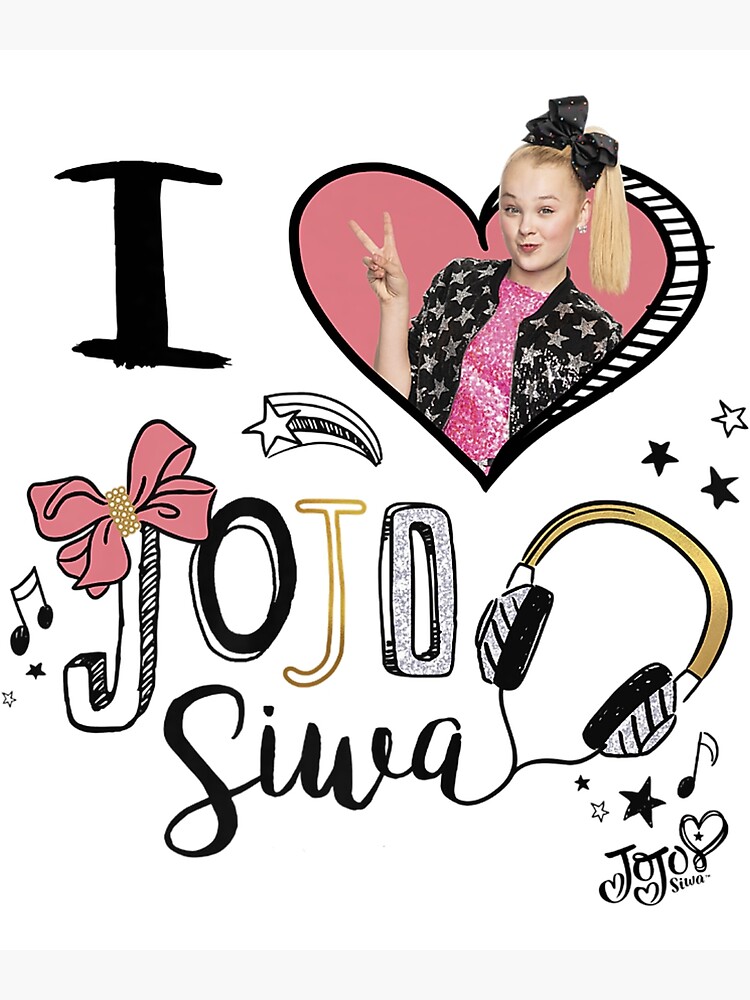 "JoJo Siwa I Love JoJo Siwa Picture Heart Premium" Poster by