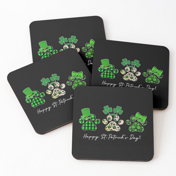 Item preview, St Patrick Day Paw leopard shamrock Cat Dog Mom designed and sold by AkilomiLokiasji.