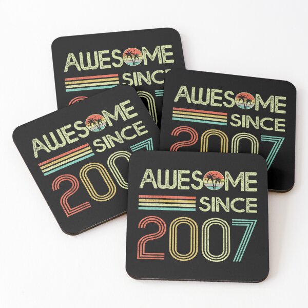 Item preview, Retro Vintage 15th Birthday Gifts  Awesome Since 2007  designed and sold by AkilomiLokiasji.