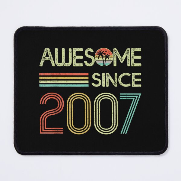 Item preview, Retro Vintage 15th Birthday Gifts Awesome Since 2007 designed and sold by AkilomiLokiasji.