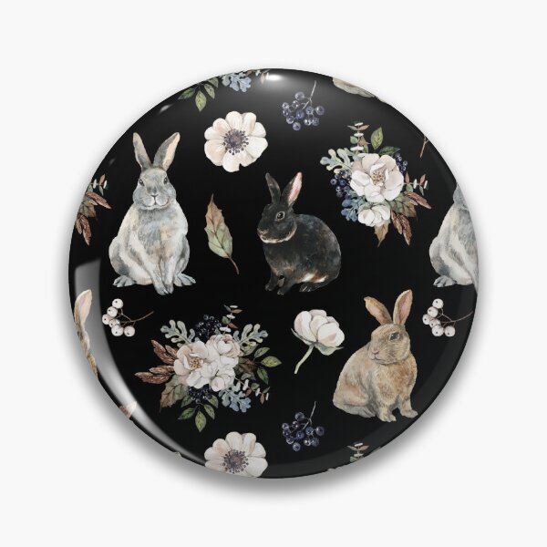 Item preview, Conejos y flores de acuarela designed and sold by RavenPhotoUK.