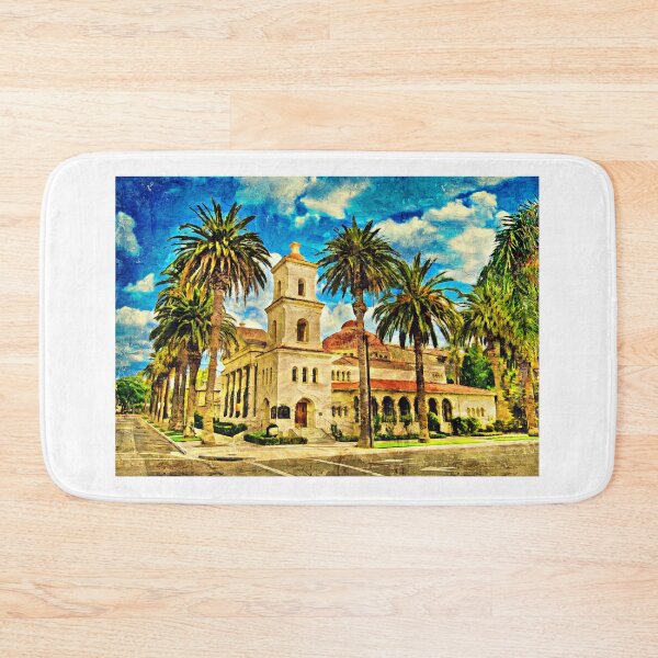Item preview, First Church of Christ, Scientist, in Riverside, California - impasto oil painting designed and sold by NickoPrints.