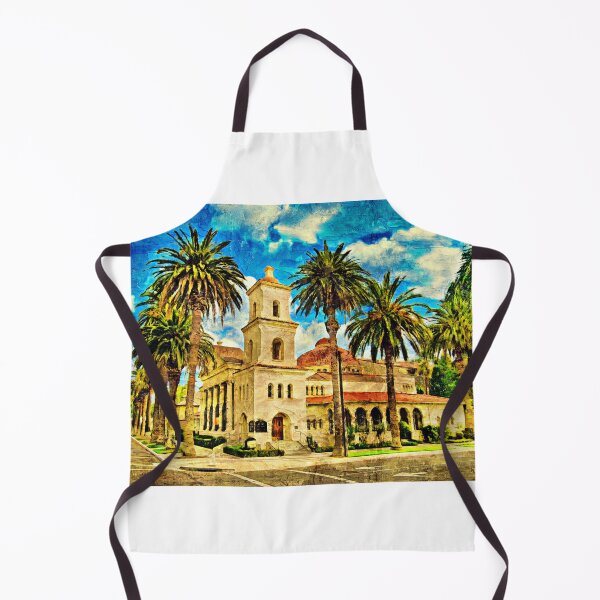 Item preview, First Church of Christ, Scientist, in Riverside, California - impasto oil painting designed and sold by NickoPrints.