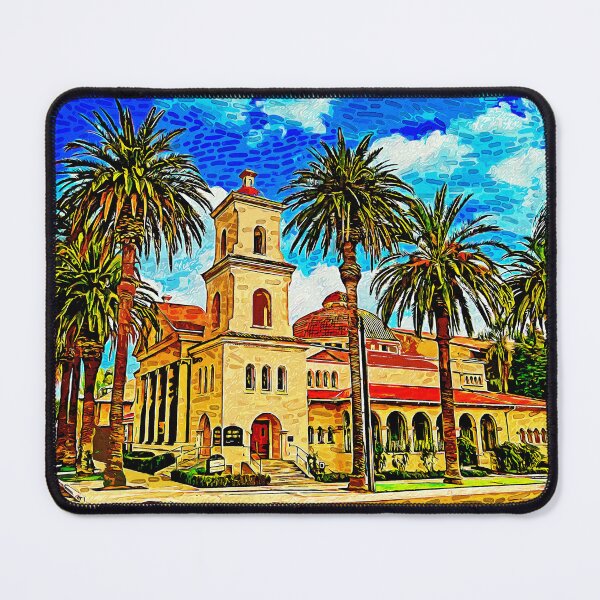 Item preview, First Church of Christ, Scientist, in Riverside, California - impressionist painting designed and sold by NickoPrints.