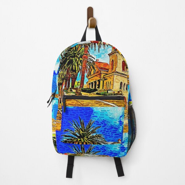 Item preview, First Church of Christ, Scientist, in Riverside, California - impressionist painting designed and sold by NickoPrints.