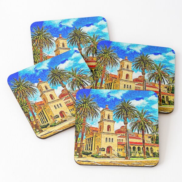 Item preview, First Church of Christ, Scientist, in Riverside, California - impressionist painting designed and sold by NickoPrints.