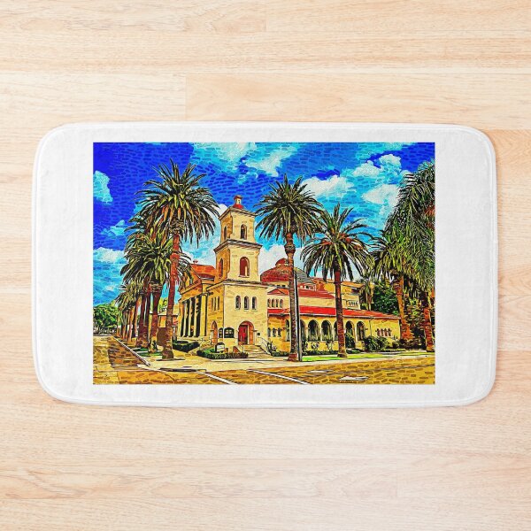Item preview, First Church of Christ, Scientist, in Riverside, California - impressionist painting designed and sold by NickoPrints.